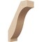 Ekena Millwork 3-inch W x 8-inch D x 12-inch H Baker Rough Cedar Woodgrain TimberThane Knee Brace, Primed BRCUR03X08X12BKRRCPR - alternate 1